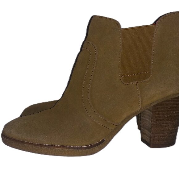 GAP Chelsea Bootie Brown Suede Leather Ankle Boots Size 8 - Picture 6 of 8